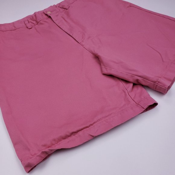Vineyard Vines Pink Shorts 34 Flat Front Cotton Me - Picture 5 of 12
